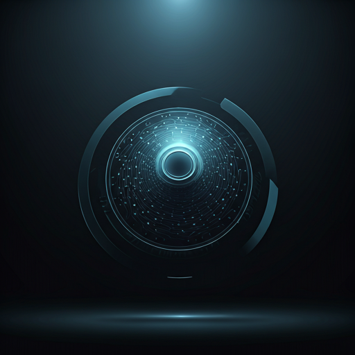 A sleek, high-end electronics brand logo using clean sans-serif font and a circular digital motif, representing connectivity and reliability in the technology sector.